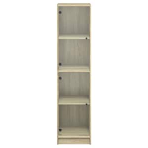 Highboard se skleněnými dvířky dub sonoma 35 x 37 x 142 cm - obrázek 6