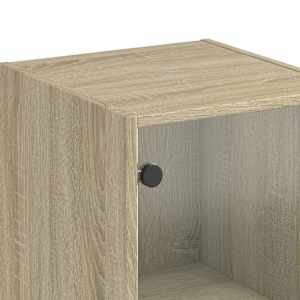 Highboard se skleněnými dvířky dub sonoma 35 x 37 x 142 cm - obrázek 10