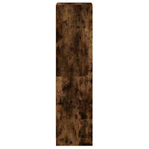 Highboard se skleněnými dvířky kouřový dub 35 x 37 x 142 cm - obrázek 7
