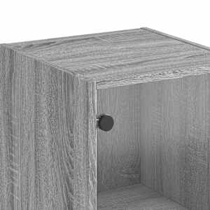 Highboard se skleněnými dvířky šedý sonoma 35 x 37 x 142 cm - obrázek 10