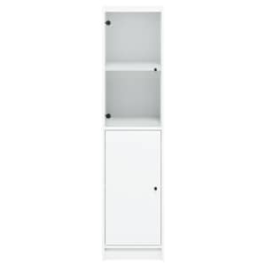 Highboard se skleněnými dvířky bílý 35 x 37 x 142 cm - obrázek 6