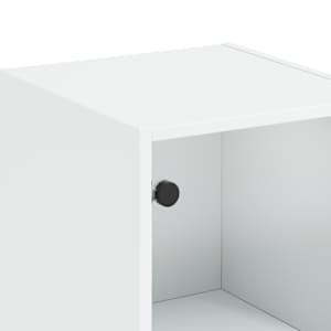 Highboard se skleněnými dvířky bílý 35 x 37 x 142 cm - obrázek 10