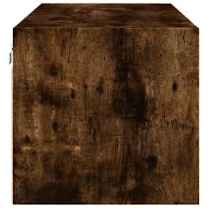 Nástěnná skříňka se skleněnými dvířky kouřový dub 102x37x35 cm - obrázek 7