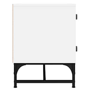 TV skříňka se skleněnými dvířky bílá 102 x 37 x 50 cm - obrázek 6