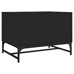 Konferenční stolek se skleněnými dvířky černý 68,5 x 50 x 50 cm - obrázek 7