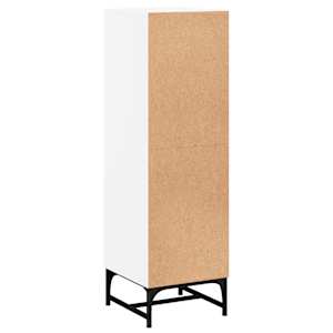 Highboard se skleněnými dvířky bílý 35 x 37 x 120 cm - obrázek 8
