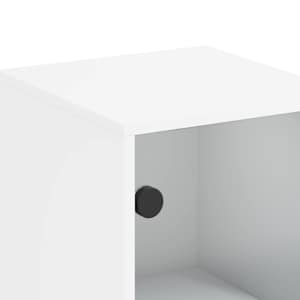 Highboard se skleněnými dvířky bílý 35 x 37 x 120 cm - obrázek 10