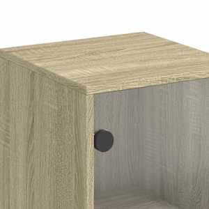 Highboard se skleněnými dvířky dub sonoma 35 x 37 x 120 cm - obrázek 10