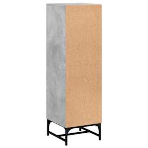 Highboard se skleněnými dvířky betonově šedý 35 x 37 x 120 cm - obrázek 8