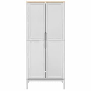 Šatní skříň FLORO bílá 77 x 53 x 171 cm masivní borovice - obrázek 5
