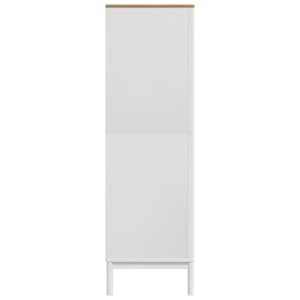 Šatní skříň FLORO bílá 77 x 53 x 171 cm masivní borovice - obrázek 6