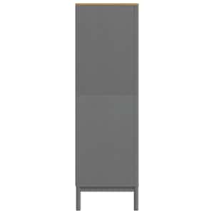 Šatní skříň FLORO šedá 77 x 53 x 171 cm masivní borovice - obrázek 7