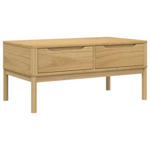 Konferenční stolek FLORO voskově hnědý 99x55,5x45 cm borovice - obrázek 2