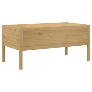 Konferenční stolek FLORO voskově hnědý 99x55,5x45 cm borovice - obrázek 7