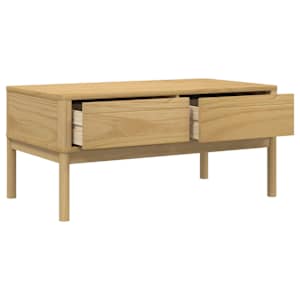 Konferenční stolek FLORO voskově hnědý 99x55,5x45 cm borovice - obrázek 8
