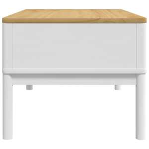 Konferenční stolek FLORO bílý 99x55,5x45 cm masivní borovice - obrázek 6