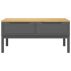 Konferenční stolek FLORO šedý 99x55,5x45 cm masivní borovice - obrázek 5