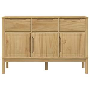 Příborník FLORO voskově hnědý 114 x 43 x 74 cm masivní borovice - obrázek 5