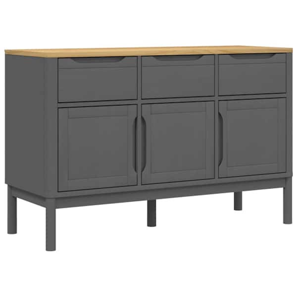 vidaXL puhvetkapp "FLORO", hall, 114 x 43 x 74 cm, m&auml;nnipuit