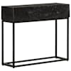 vidaXL konsoollaud, must, 90 x 30 x 76 cm, mangopuit ja raud