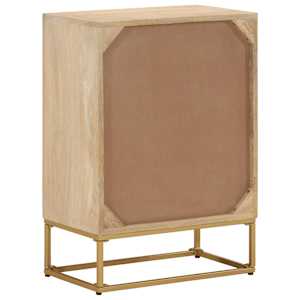 Komoda se zásuvkami 55 x 30 x 76 cm masivní mangovník a železo - obrázek 5
