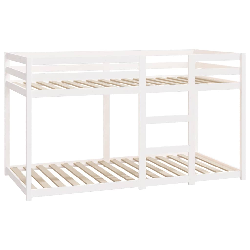 vidaXL Stapelbed 90x190 cm massief grenenhout wit afbeelding