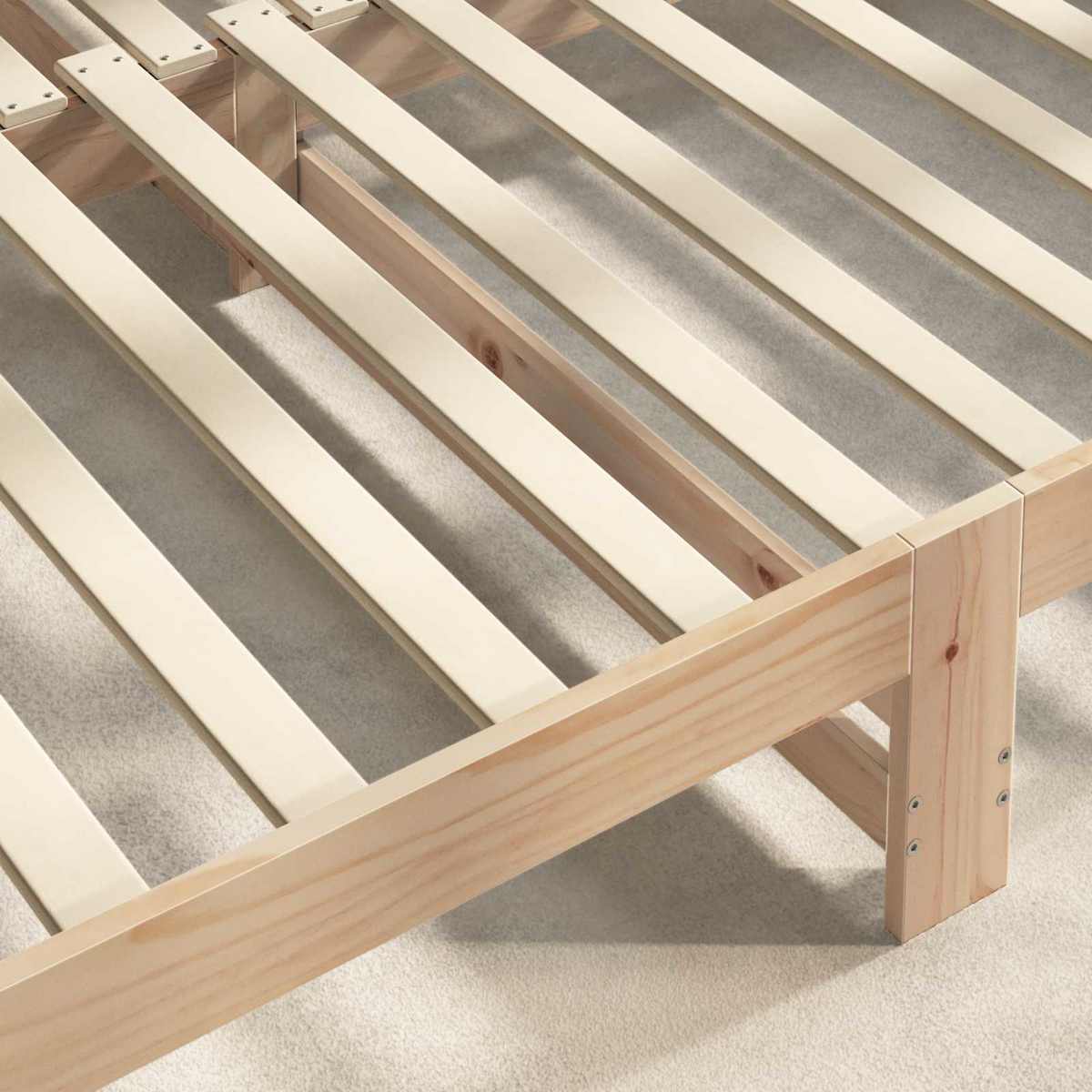 Sengelamel 32 stk. Naturfarvet 90 x 6 x 1,3 cm Massivt fyrretræ - Billede 3