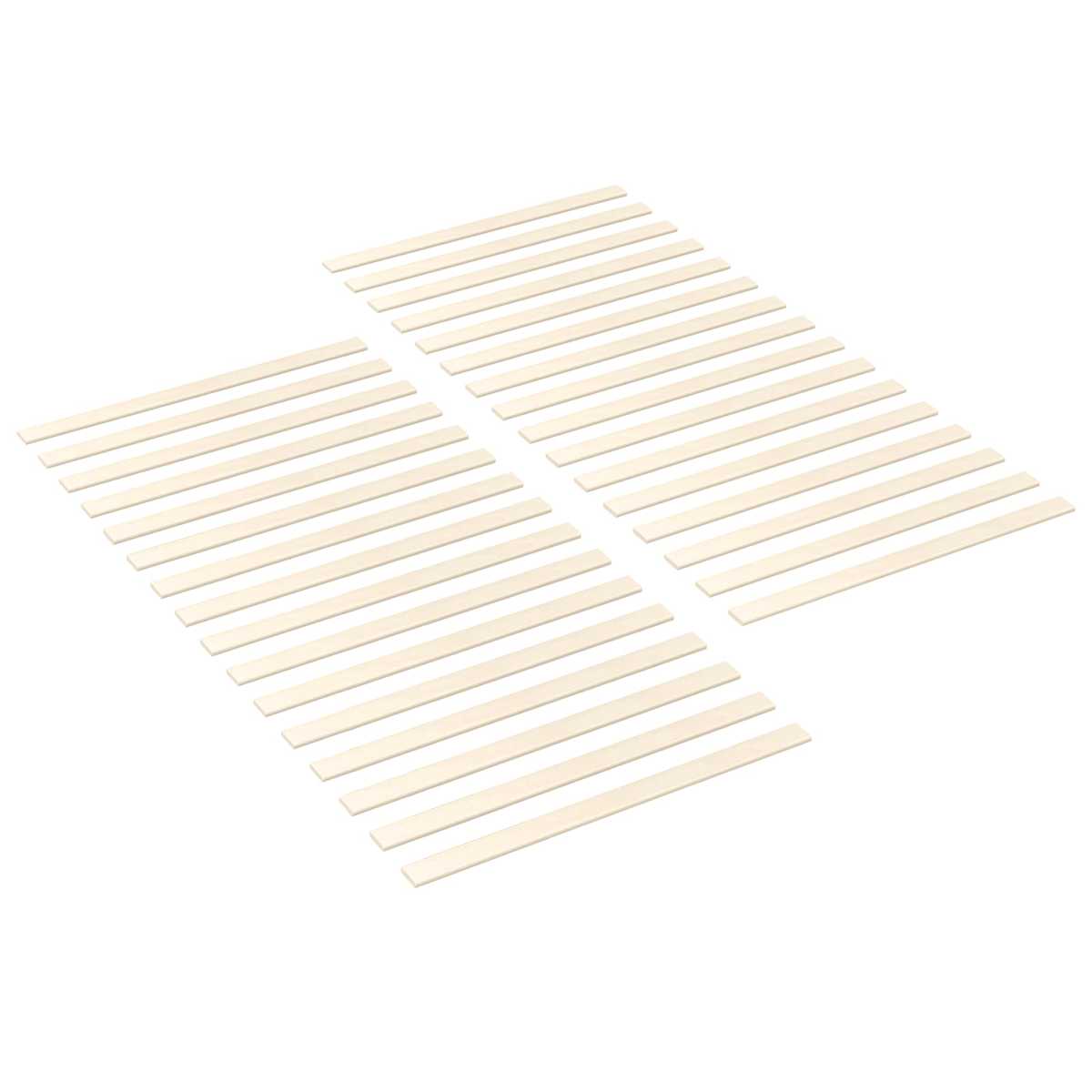 Sengelamel 32 stk. Naturfarvet 90 x 6 x 1,3 cm Massivt fyrretræ - Billede 2