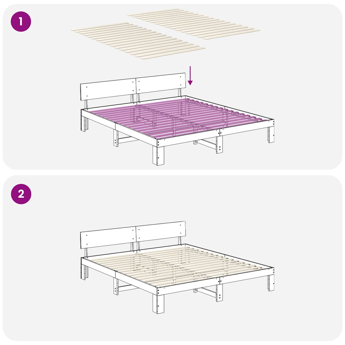 Sengelamel 32 stk. Naturfarvet 90 x 6 x 1,3 cm Massivt fyrretræ - Billede 6