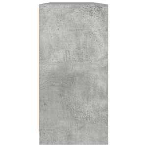 Knihovna s dvířky betonově šedá 204x37x75 cm kompozitní dřevo - obrázek 7