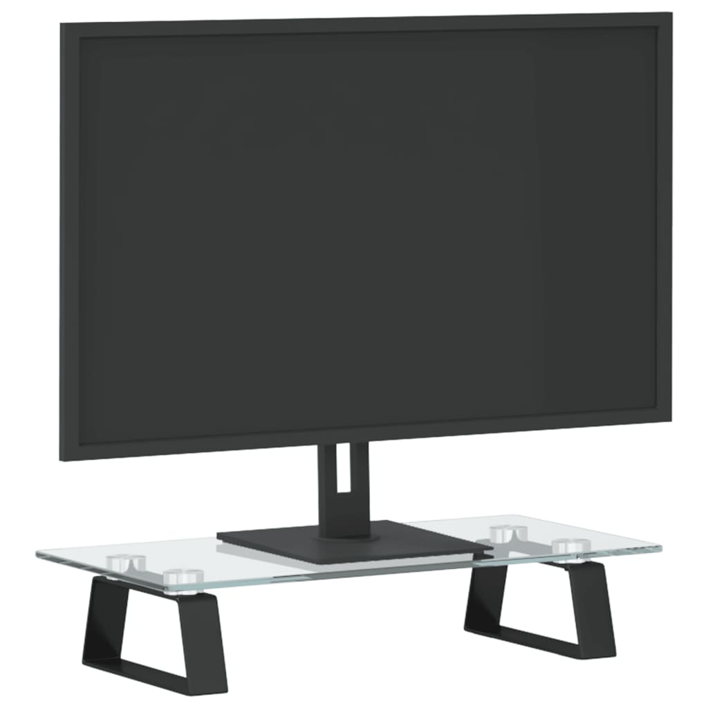 Thumbnail - vidaXL Monitorständer Schwarz 40x20x8 cm Hartglas und Metall