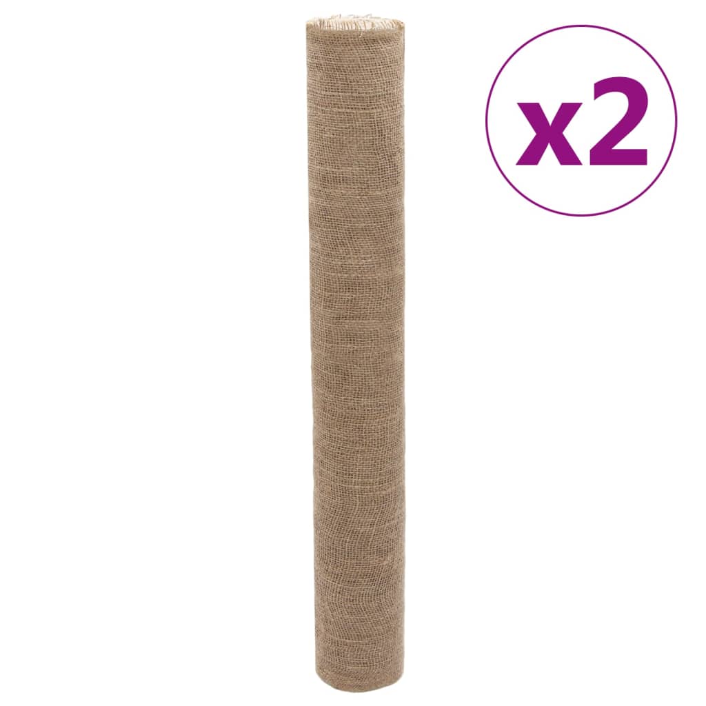vidaXL Jutové role 2 ks 1 x 50 m 100% juta 200 g/m²