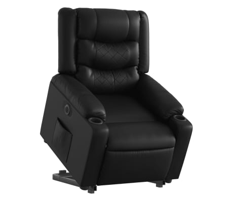 vidaXL Fauteuil inclinable électrique noir similicuir