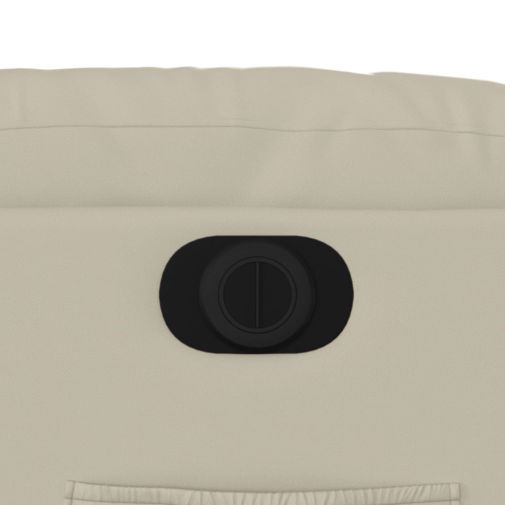 Električni naslanjač s funkcijo vstajanja krem umetno usnje - slika 13