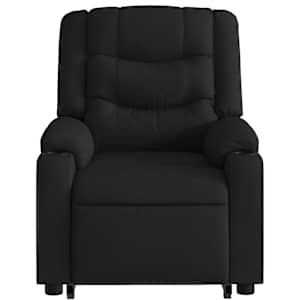Elektrické zvedací masážní polohovací křeslo černé textil - obrázek 9