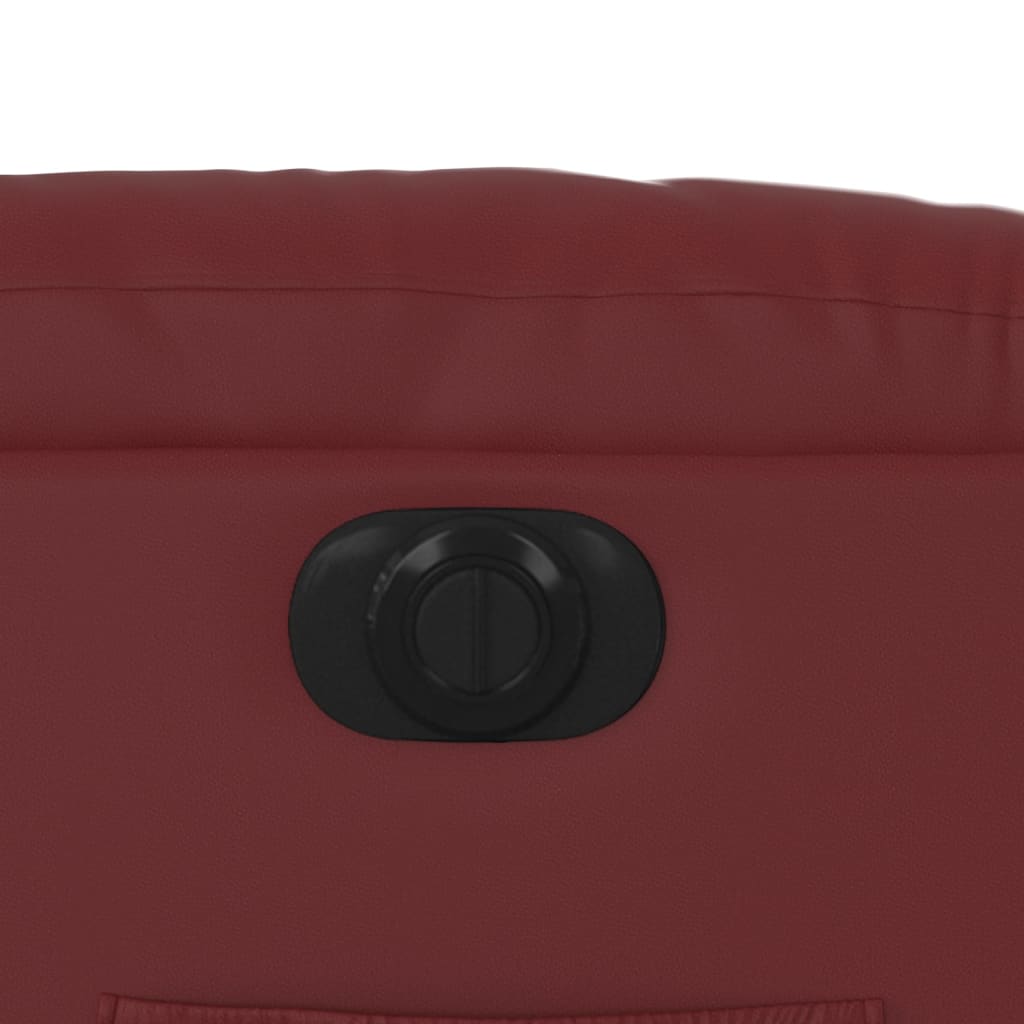 Električni naslanjač s funkcijo vstajanja vin. rdeče um. usnje - slika 13