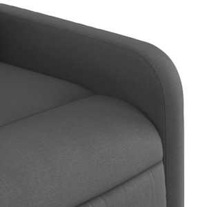Zvedací masážní polohovací křeslo tmavě šedé textil - obrázek 11