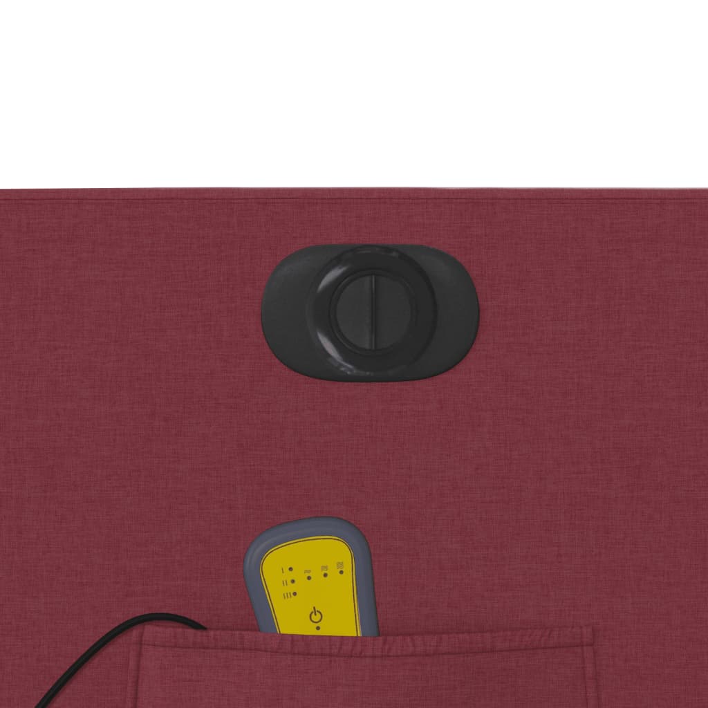 Električni masažni naslanjač s funkcijo vstajanja vinsko rdeč - slika 13
