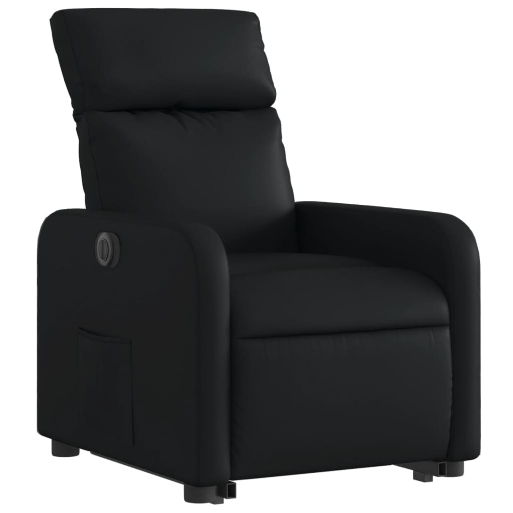 vidaXL Fauteuil inclinable électrique noir similicuir