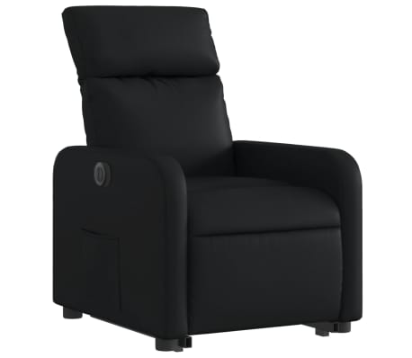 vidaXL Fauteuil inclinable électrique noir similicuir