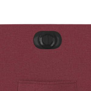 Elektrické polohovací křeslo vínové textil - obrázek 12
