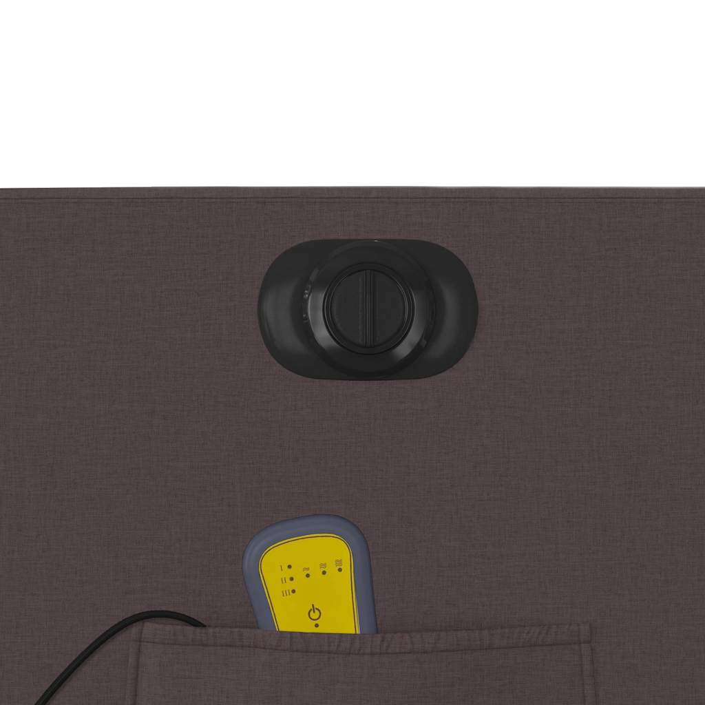 Električni masažni naslanjač s funkcijo vstajanja temno rjav - slika 13
