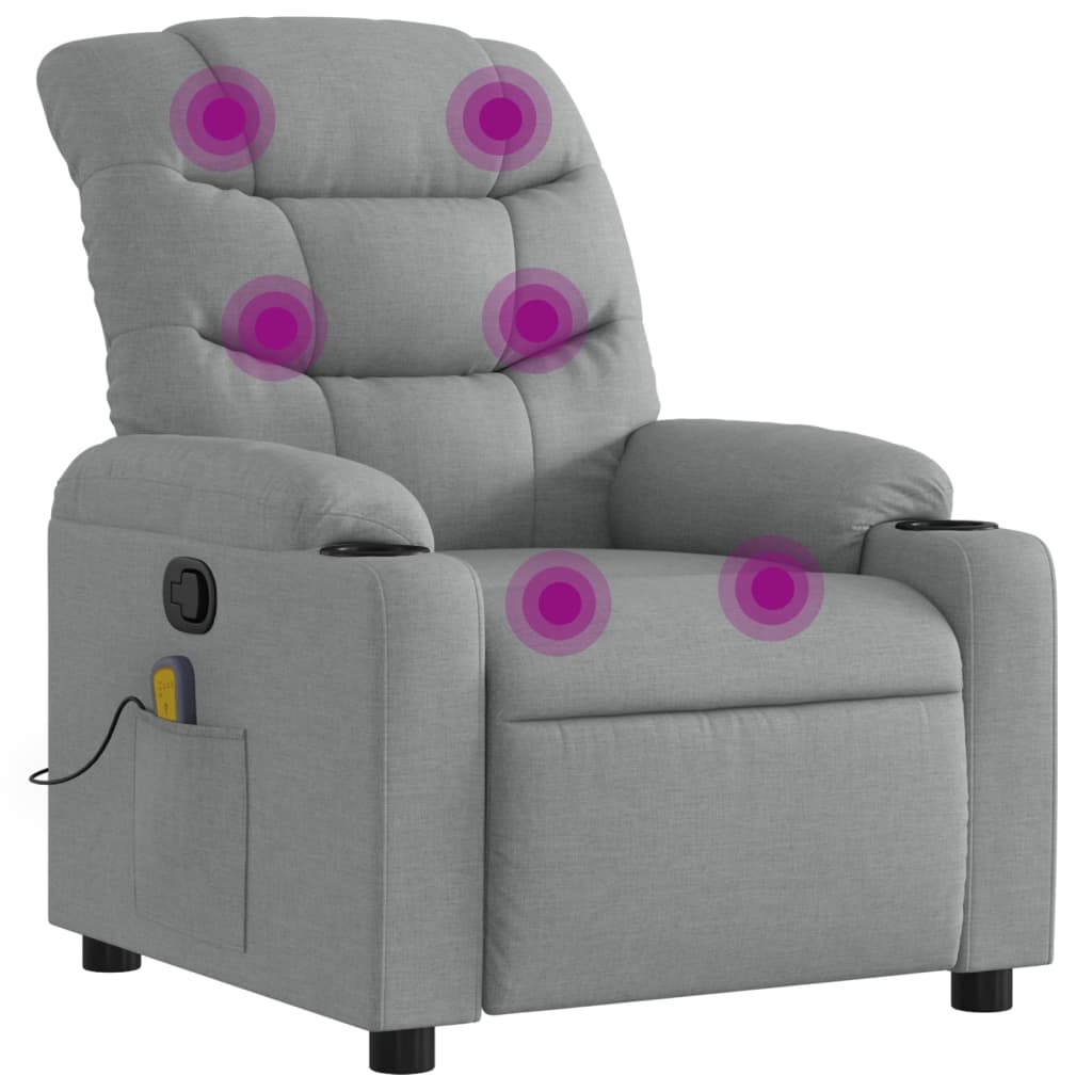 Massage Recliner Chair Light grey
