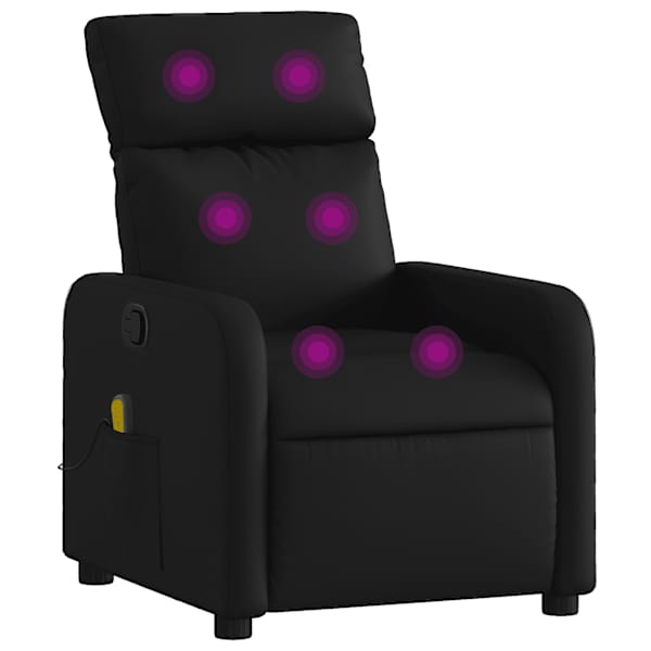 vidaXL massaažitool, must, kunstnahk