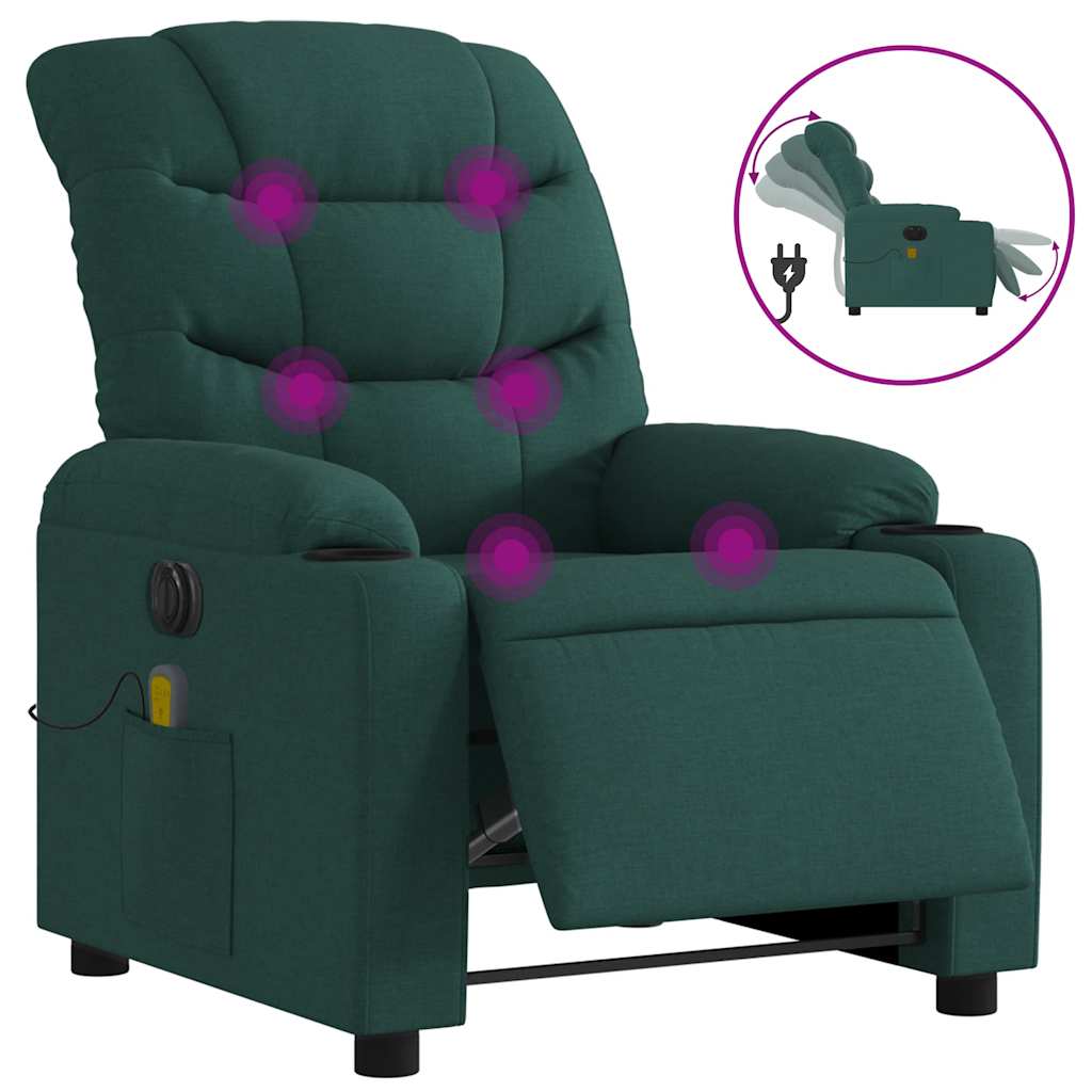 Electric Massage Recliner Chair with USB Massage Function vidaXL
