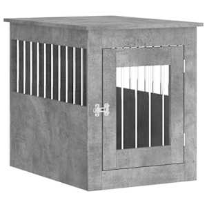 Psí bouda a koncový stolek betonově šedá 55x75x65 cm kompozit - obrázek 2