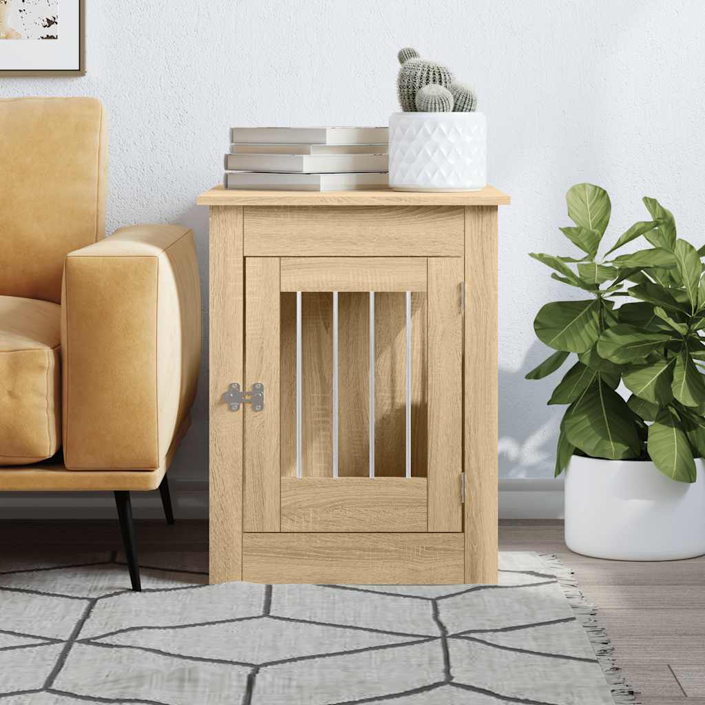 vidaXL Nábytková prepravka pre psa dub sonoma 55x80x68 cm kompoz.drevo