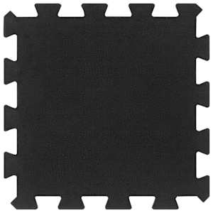 Gumové podlahové dlaždice 9 ks černé 16 mm 30 x 30 cm - obrázek 2