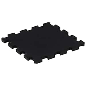 Gumové podlahové dlaždice 9 ks černé 16 mm 30 x 30 cm - obrázek 4