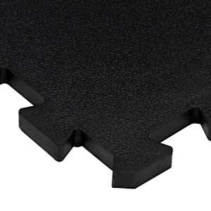 Gumové podlahové dlaždice 16 ks černé 16 mm 30 x 30 cm - obrázek 6
